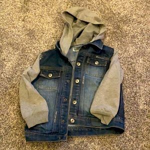 Boys hooded denim jacket